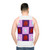 The Last Unicorn color block unisex tank top - men back