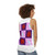 The Last Unicorn color block unisex tank top - women back