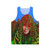 Dreadlock Holiday unisex tank top with abstract, psychedelic patterns