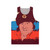 Unisex Russian pop art tank top featuring a contemporary vector illustration of actor Gerard Depardieu