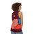 Unisex Russian pop art tank top featuring a contemporary vector illustration of actor Gerard Depardieu - women back