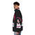 Vintage Bjork puffer jacket in a 90s electronica and disco pop style - men side left