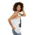 Unisex tank top with totems and inscryption encryption logo design - women side