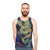 Gilded dragon design unisex tank top - men