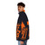 German Shepherd wearing a distressed puffer jacket - men side left