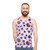 Unisex white blood cell pattern tank top - men