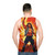 Retro Horror Unisex Tank Top - men back
