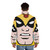 Birdman Puffer Jacket - Stylish superhero outerwear with galaxy trio design - men back
