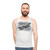 Unisex aviation enthusiast tank top featuring Airbus A380 airplane design - men
