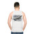 Unisex aviation enthusiast tank top featuring Airbus A380 airplane design - men back
