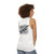 Unisex aviation enthusiast tank top featuring Airbus A380 airplane design - women back