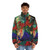 Bioshock Infinite inspired puffer jacket featuring the game's iconic imagery and characters - men front