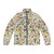 American Nature Puffer Jacket with Detailed Designs of USA Flora and Fauna