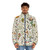 Australia Biology Puffer Jacket with Intricate Botanical Pattern - men front