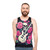 Rocking Roses Unisex Tank Top featuring a guitar and skull design - men