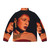 Billie Holiday Painting Puffer Jacket featuring the iconic jazz singer - Back