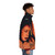 Billie Holiday Painting Puffer Jacket featuring the iconic jazz singer - men side right