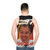 Vintage style unisex tank top with Tony Blair and Labour Party imagery - men back