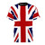 T-shirt featuring a bold, eye-catching union jack flag design