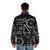Graphic Bicycle Exploded Puffer Jacket - men back