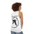 Unisex glitch electronica tank top - women back