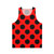 Classic lady bug polka dot unisex tank top