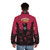 Big Trouble In Little China puffer jacket featuring characters from the cult classic 80s film - men back