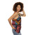 Vibrant African print unisex tank top - women side