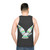 Legendary dove unisex tank top featuring colorful abstract animal art - men back