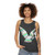 Legendary dove unisex tank top featuring colorful abstract animal art - women