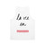 Unisex tank top with "La Vie En Rose" quote and retro French design