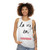 Unisex tank top with "La Vie En Rose" quote and retro French design - women