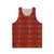 African tribal unisex tank top with bold stripe pattern