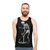 Gothic unisex tank top with La Mort tarot death occult design - men