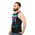 Retro vaporwave synthwave unisex tank top - men side