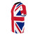 Retro union jack British flag t-shirt with mod style design - men left
