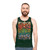 Unisex tank top with colorful tropical birds and nature imagery - men