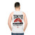 Japanese-inspired tank top with a humorous "I Don't Speak Japanese" design - men back