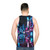 Cyberpunk Tokyo Night Unisex Tank Top - men back