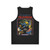Vintage Retro Horror Gaming Unisex Tank Top - Back