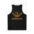 Dachshund dog printed on a white unisex tank top - Back