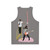 Classic rock unisex tank top with music band design - Back