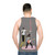 Classic rock unisex tank top with music band design - men back