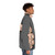 Big hand squeezing puffer jacket, a humorous and whimsical costume party jacket - men side right