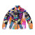 Big Barda superhero puffer jacket in pastel and neon colors