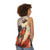 Kuniyoshi Samurai Woodblock Print Tank Top - women back