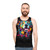 Colorful dog splash design unisex tank top - men