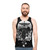 Goth unisex tank top with occult, metal, and nature inspired design - men
