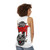 Unisex grunge skull tank top - women back