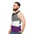 Asexual Pride Unisex Tank Top - men side